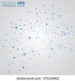 The structure of the DNA molecule and neurons. Science Vector for your design