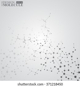 The structure of the DNA molecule and neurons. Science Vector for your design