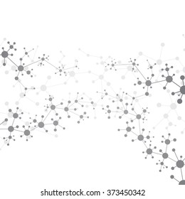 The structure of the DNA molecule and neurons. Science Vector for your design.