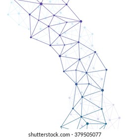 The structure of the DNA molecule and neurons. Science Vector for your design.