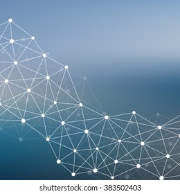 The structure of the DNA molecule and neurons. Science Vector for your design. EPS 10.