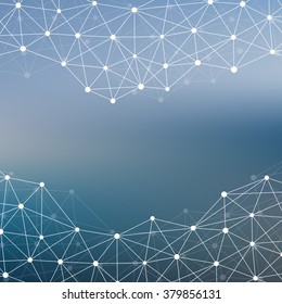 The structure of the DNA molecule and neurons. Vector illustration