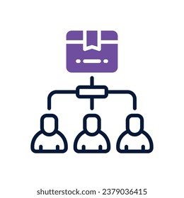 structure dual tone icon. vector icon for your website, mobile, presentation, and logo design.