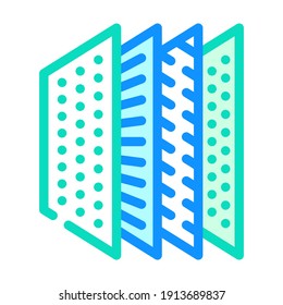structure filter color icon vector. structure filter sign. isolated symbol illustration