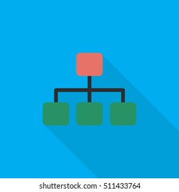 structure flat icon illustration isolated vector sign symbol