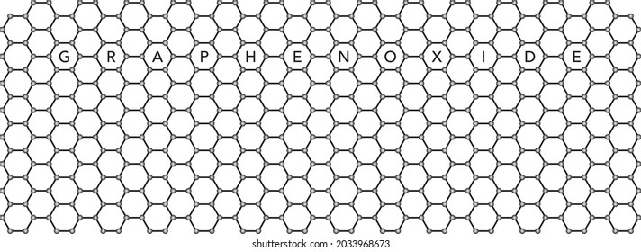 the structure of graphenoxide combined with the written word "GRAPHENOXIDE"