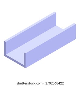 Structure gutter icon. Isometric of structure gutter vector icon for web design isolated on white background