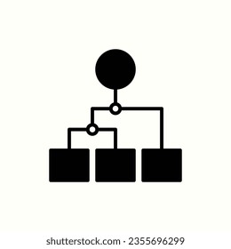 structure, hierarchy, chart icon , isolated icon in light background, perfect for website, blog, logo, graphic design, social media, UI, mobile app