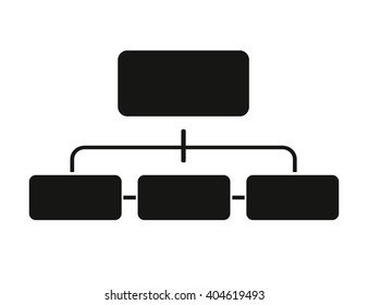 Structure icon. Database - black vector icon. Fully editable. Vector EPS 10