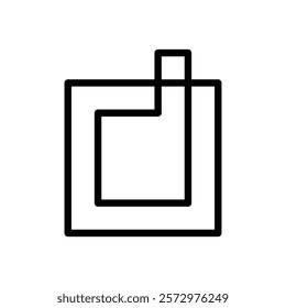 Structure icon flat editable icon mark