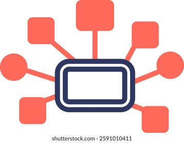 Structure Icon Glyph Color Vector Illustration