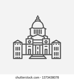 Structure icon line symbol. Isolated vector illustration of  icon sign concept for your web site mobile app logo UI design.