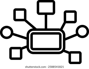 Structure Icon Line Vector Illustration
