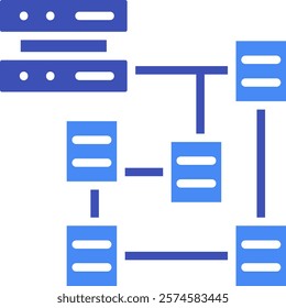 Structure Icon Mixed Vector Illustration