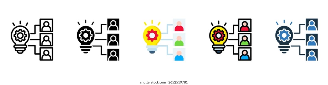 Ícone de estrutura Ilustração de vetor de vários estilos