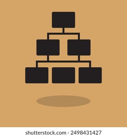 structure icon , organization icon vector