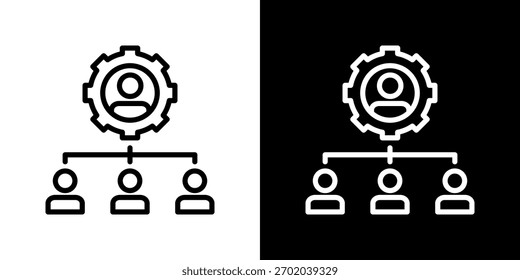 Structure Icon Set. Clean Line Design With Light And Dark Versions For Versatile Use.