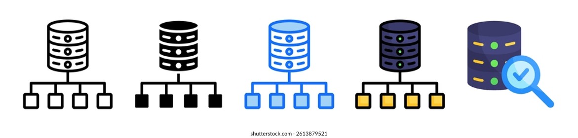 Structure Icon Set Multiple Style Collection