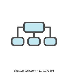 Structure icon simple flat style outline vector illustration.