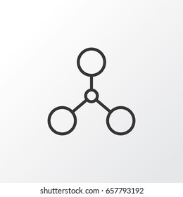 Structure Icon Symbol. Premium Quality Isolated Hierarchy Element In Trendy Style.