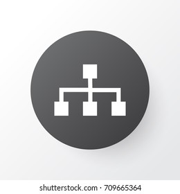 Structure Icon Symbol. Premium Quality Isolated Hierarchy Element In Trendy Style.