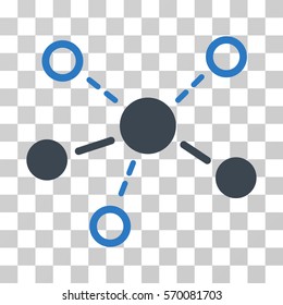 Structure icon. Vector illustration style is flat iconic bicolor symbol, smooth blue colors, transparent background. Designed for web and software interfaces.