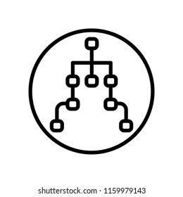 Structure icon vector isolated on white background, Structure transparent sign