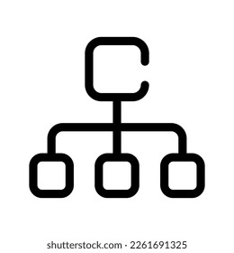 Ilustración de diseño del símbolo del vector de estructura