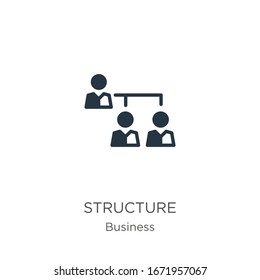 Structure icon vector. Trendy flat structure icon from business collection isolated on white background. Vector illustration can be used for web and mobile graphic design, logo, eps10