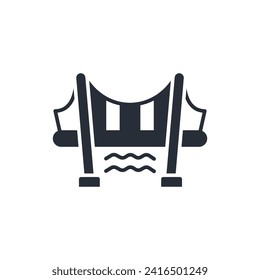 structure icon. vector.Editable stroke.linear style sign for use web design,logo.Symbol illustration.