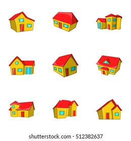 Structure icons set. Cartoon illustration of 9 structure vector icons for web