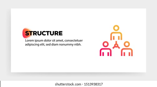 STRUCTURE AND ILLUSTRATION ICON CONCEPT