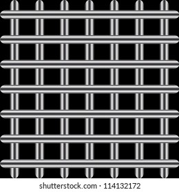 Structure from a lattice on a black background