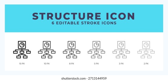 Structure line icon. For web. And mobile app. Vector illustration.