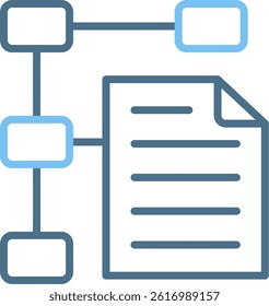 Structure Line Two Colour Icon