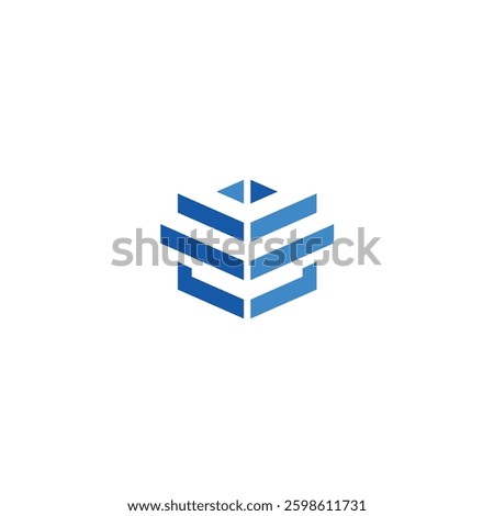 structure logo design with geometry