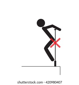 The structure may be  not strong do not clamber. Not Allowed Sign, warning symbol, vector illustration.