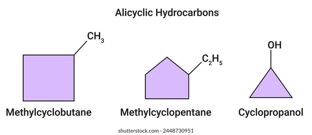 Structure of Methylcyclobutane, Methylcyclopentane and Cyclopropanol