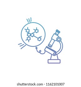 structure molecular with microscope