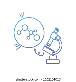 structure molecular with microscope