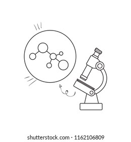 structure molecular with microscope