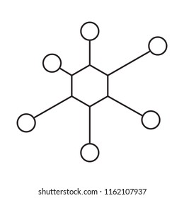 structure molecular science icon