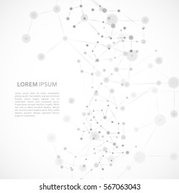 Structure molecule and communication background.