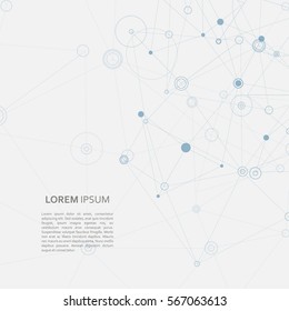 Structure molecule and communication background.