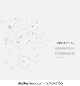 Structure molecule and communication background.