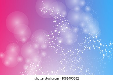 Structure molecule and communication. Dna, atom, neurons. Scientific concept for your design. Connected lines with dots. Medical, technology, chemistry, science background. Vector illustration