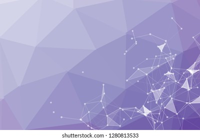 Structure molecule and communication Dna, atom, neurons. Science concept for your design. Connected lines with dots. Medical, technology, chemistry, science background. Vector illustration - Vector