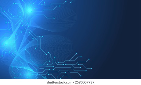 Structure molecule and communication Dna, atom, neurons. Science concept for your design. Connected lines with dots. Medical, technology, chemistry, science background. Vector illustration.