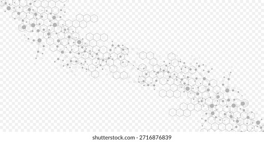 Molécula de estrutura e comunicação Dna, átomo, neurônios. Conceito científico para o seu design. Linhas conectadas com pontos. Medicina, tecnologia, química, fundo científico. ilustração.