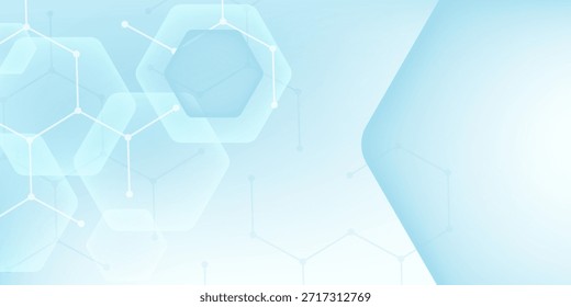 Molécula de estrutura e comunicação. DNA, átomo, neurônios. Conceito científico para o seu projeto. Linhas conectadas com pontos. Medicina, tecnologia, química, formação científica. Ilustração vetorial